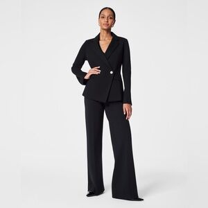 NWT Spanx Perfect Asymmetric Tailored Blazer-Classic Black